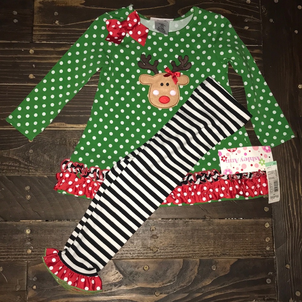 NWT 24 Months Ashley Ann Christmas Outfit